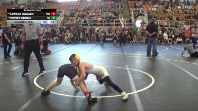 70 lbs Quarterfinal - Porter Stubbs, Tri-Valley vs Lawson Traxler, Perrysburg Wresting Club