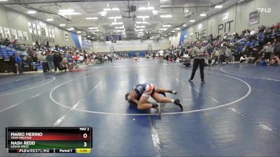 130 lbs Cons. Semi - Nash Redd, Logan Grizz vs Mario Merino, Team Prestige