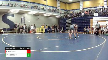 115 lbs. Cons. Round 7 - Kayla Hobday, Ft. Zumwalt North vs Kelsey Watts, Nixa
