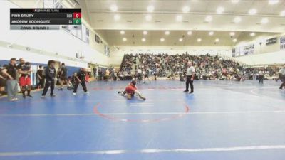 126 lbs Cons. Round 2 - Finn Drury, OCRTC vs Andrew Rodriguez, Santa Ana