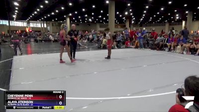 100 lbs Round 2 (6 Team) - Cheyenne Penn, Patriots WC White vs Alaya Atkinson, Alabama Elite Black