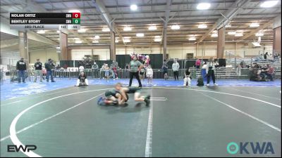 52-55 lbs 3rd Place - Nolan Ortiz, Shelton Wrestling Academy vs Bentley Story, Shelton Wrestling Academy