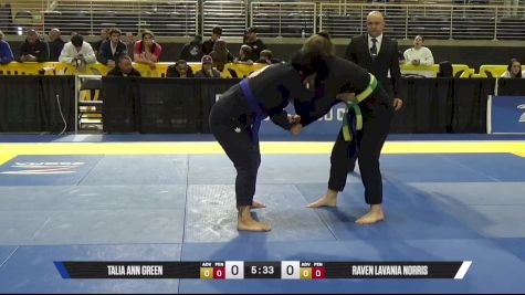 Raven Lavania Norris vs Talia Ann Green 2025 Pan Jiu Jitsu IBJJF Championship