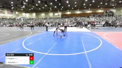 86 lbs Consi Of 8 #1 - Rylan Rogers, Chester vs Louis Sanchez, USA Gold