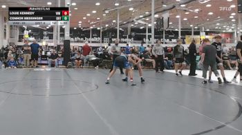 134 lbs Rr Rnd 5 - Louie Kennedy, VHW Blue - HSC vs Connor Messinger, Grit Mat Club Red - HSC