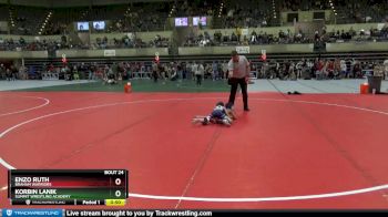 45 lbs Quarterfinal - Enzo Ruth, Braham Warriors vs Korbin Lanik, Summit Wrestling Academy