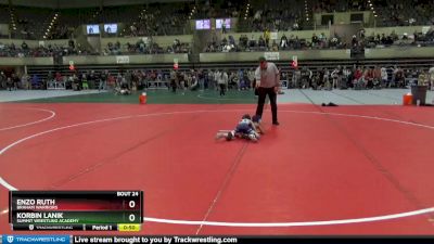 45 lbs Quarterfinal - Enzo Ruth, Braham Warriors vs Korbin Lanik, Summit Wrestling Academy