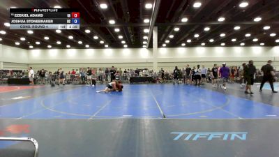 150 lbs Cons. Round 4 - Ezekiel Adams, GA vs Joshua Stonebraker, NC