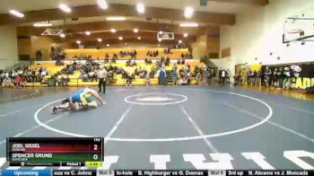 170 lbs Cons. Round 1 - Spencer Grund, Estacada vs Joel Sissel, Siuslaw