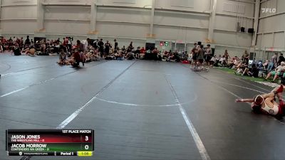 72 lbs Finals (2 Team) - Jacob Morrow, Contenders WA Green vs Jason Jones, The Wrestling Mill