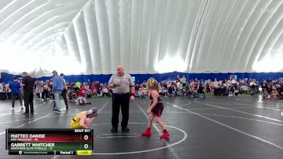 80-88 lbs Round 3 - Matteo Danise, Mat Assassins vs Garrett Whitcher, Northern Elite Pitbulls