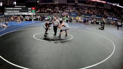D 1 175 lbs Champ. Round 1 - Chance Meggs, East Ascension vs Kayden Johnston, H.L. Bourgeois