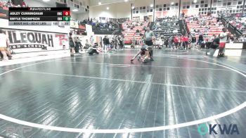 62-67 lbs Rr Rnd 2 - Adley Cunningham, Bartlesville Wrestling Club vs Emyle Thompson, HURRICANE WRESTLING ACADEMY