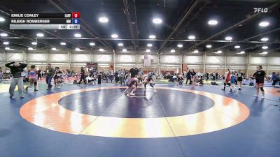 125 lbs Quarterfinal - Emilie Conley, LADY WARRIORS UNITED /BLACK 46:5 -GHSE vs Rileigh Romberger, Maryland Mana Power - GHSE