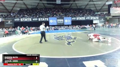 3A 138 lbs Champ. Round 2 - Samuel Aiken, Silas vs Hudson Buth, Mt. Spokane