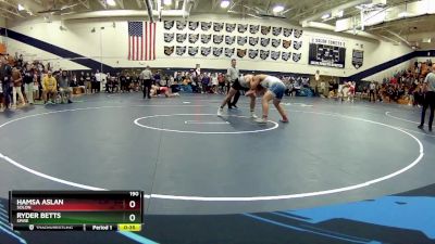 190 lbs Cons. Round 4 - Hamsa Aslan, Solon vs Ryder Betts, Spire