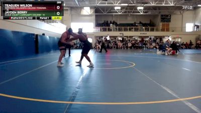 285 lbs Round 1 (6 Team) - Jayden Berry, Cloud County Community College vs Teaguen Wilson, Northern Oklahoma College-Tonkawa