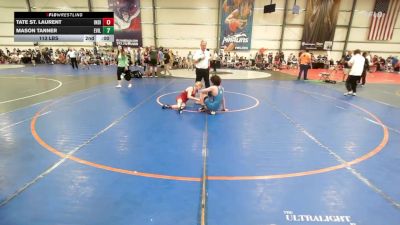 120 lbs Rr Rnd 2 - MJ Hileman, Indiana Outlaws White vs Holt Quincy, Evil Empire