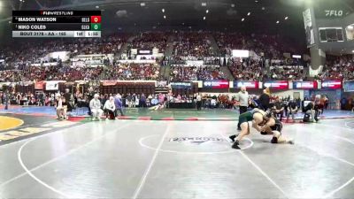 AA - 165 lbs Quarterfinal - Niko Coles, Glacier (Kalispell) vs Mason Watson, Belgrade