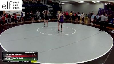 105 lbs. Champ. Round 2 - Ashlyn Wildgrube, Brentwood vs Brooklynn Church, Broken Arrow