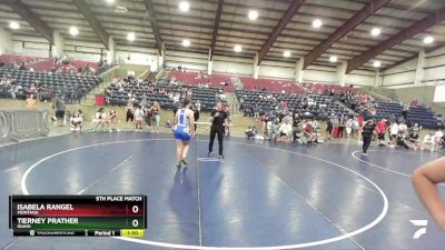 180 lbs 5th Place Match - Isabela Rangel, Montana vs Tierney Prather, Idaho
