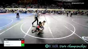 61 lbs Round Of 32 - Levi Ezell, Tulsa North Mabee Stampede vs Baylor Woods, Warrior Wrestling Club