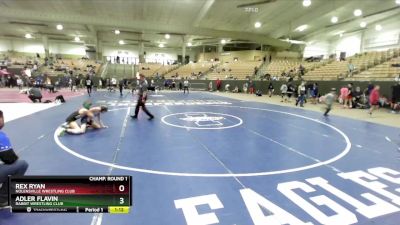 100 lbs Champ. Round 1 - Adler Flavin, Rabbit Wrestling Club vs Rex Ryan, Nolensville Wrestling Club