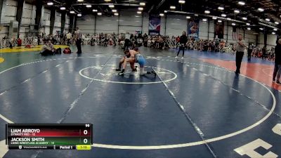 96 lbs Rd# 9- 2:15pm Saturday Final Pool - Jackson Smith, Lions Wrestling Academy vs Liam Arroyo, Dynasty RED