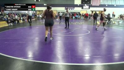 190 lbs Cons. Round 3 - Joslynn Dvorak, Waterloo West vs Carly Knapp, Western Dubuque