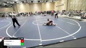 90 lbs Quarterfinal - Abraham Coronado, Nevada Elite WC vs Victor Matos, Boneyard