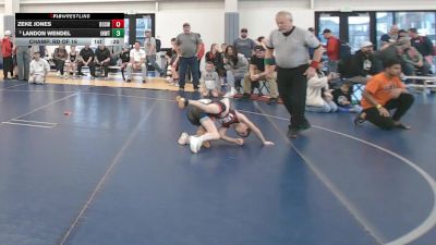67 lbs Champ. Rd Of 16 - Landon Wendel, Inland Northwest Wrestling Training Center vs Zeke Jones, Brothers Of Steel Wrestling Club