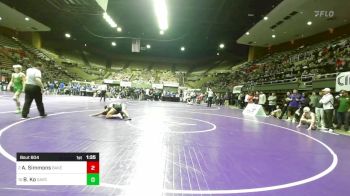 140 lbs Quarterfinal - Aiden Simmons, Bakersfield vs Brendon Ko, Garces