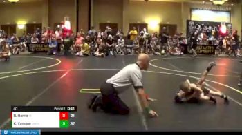 40 lbs Round 2 (6 Team) - Braxten Harris, Ares Black vs Kaden Vanover, MO All Stars