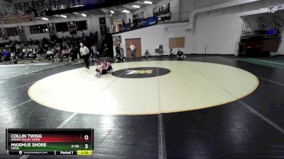 133 lbs Quarterfinal - Maximus Shore, Tiffin vs Collin Twigg, Grand Valley State