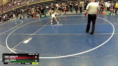 59 lbs Cons. Semi - Trey Merkley, Uintah Wrestling vs Luke Minich, Shootbox