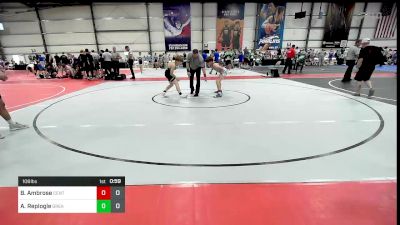 106 lbs Rr Rnd 3 - Braydon Ambrose, Central Maryland Wrestling Red vs Aiden Replogle, Grease Monkeys