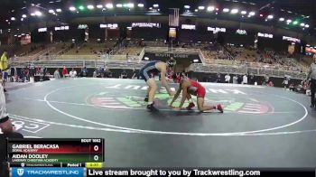 160 lbs Cons. Round 3 - Gabriel Beracasa, Doral Academy vs Aidan Dooley, Lakeway Christian Academy