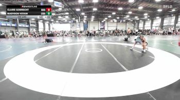 100 lbs Rr Rnd 1 - Claire Gobrecht, Roughneck Wrestling Club vs Madyson Votaw, CKWA