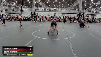 96 lbs Round 3 (8 Team) - Ethan Halstead, Backyard Brawler vs Colton Riordan, Kraken