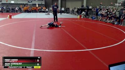 55 lbs Quarterfinals (8 Team) - Mikey Ahedo, LPGE/B Wolves vs Noah Nordquist, Bemidji