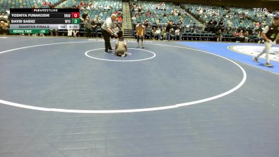 141 lbs Quarterfinal - Yoshiya Funakoshi, Embry-Riddle vs David Saenz, Wyoming