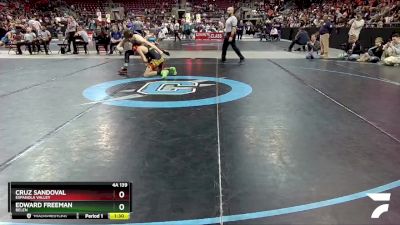 4A 139 lbs Semifinal - Edward Freeman, Belen vs Cruz Sandoval, Espanola Valley