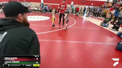 34-35 lbs Round 2 - Uriah Baker, PVBC WARRIORS vs Logan Osborn, HRA