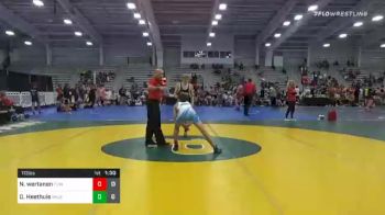 113 lbs Prelims - Nolan Wertanen, Flint Tropics vs Drew Heethuis, Team Shutt North