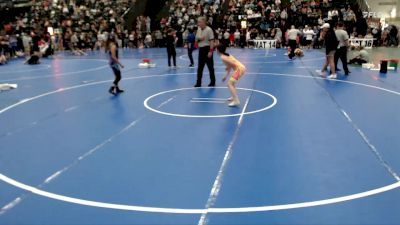 106-115 lbs Champ. Round 1 - Gia Gabel, Pikes Peak Warriors Wrestling vs Kirston Devitt, Kearney Matcats