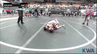 58-61 lbs Semifinal - Rose Reyna, Carl Albert vs Andrew Klingenberg, D3 Wrestling Cluib