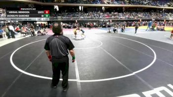 5A 100 lbs Quarterfinal - Abigail Mendoza, Corpus Christi Veterans Memorial vs Jackelyn Sanchez, El Paso Burges