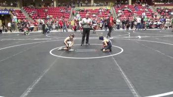 61 lbs Cons. Semi - Barrett Douglas, CYWC vs Knox Squier, Team Haysville Wrestling Club