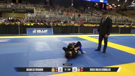 Reece Willis Cerbolles vs Julian Lee Gerardo 2025 Pan Kids Jiu-Jitsu IBJJF Championship