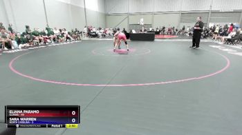 110 lbs Quarterfinals (8 Team) - Eliana Paramo, Illinois vs Sara Warren, North Carolina